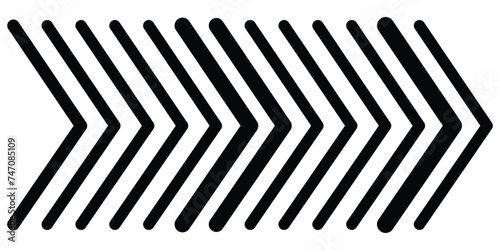 Dynamic moving arrow symbol with background