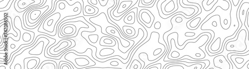 Abstract geographic curved, vector illustration. seamless textrue, vintage waves. Panorama view multicolor wave curve line. Topography map pattern, swirl line. white paper curved reliefs background.