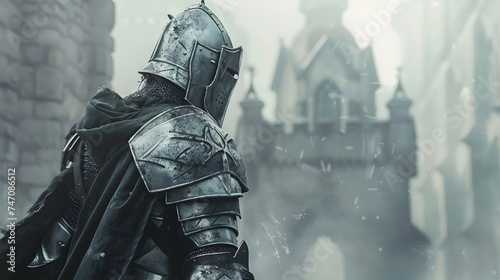 Knight's concept with medieval background