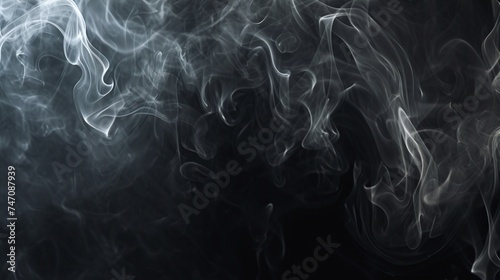 Smoke on a black background photo
