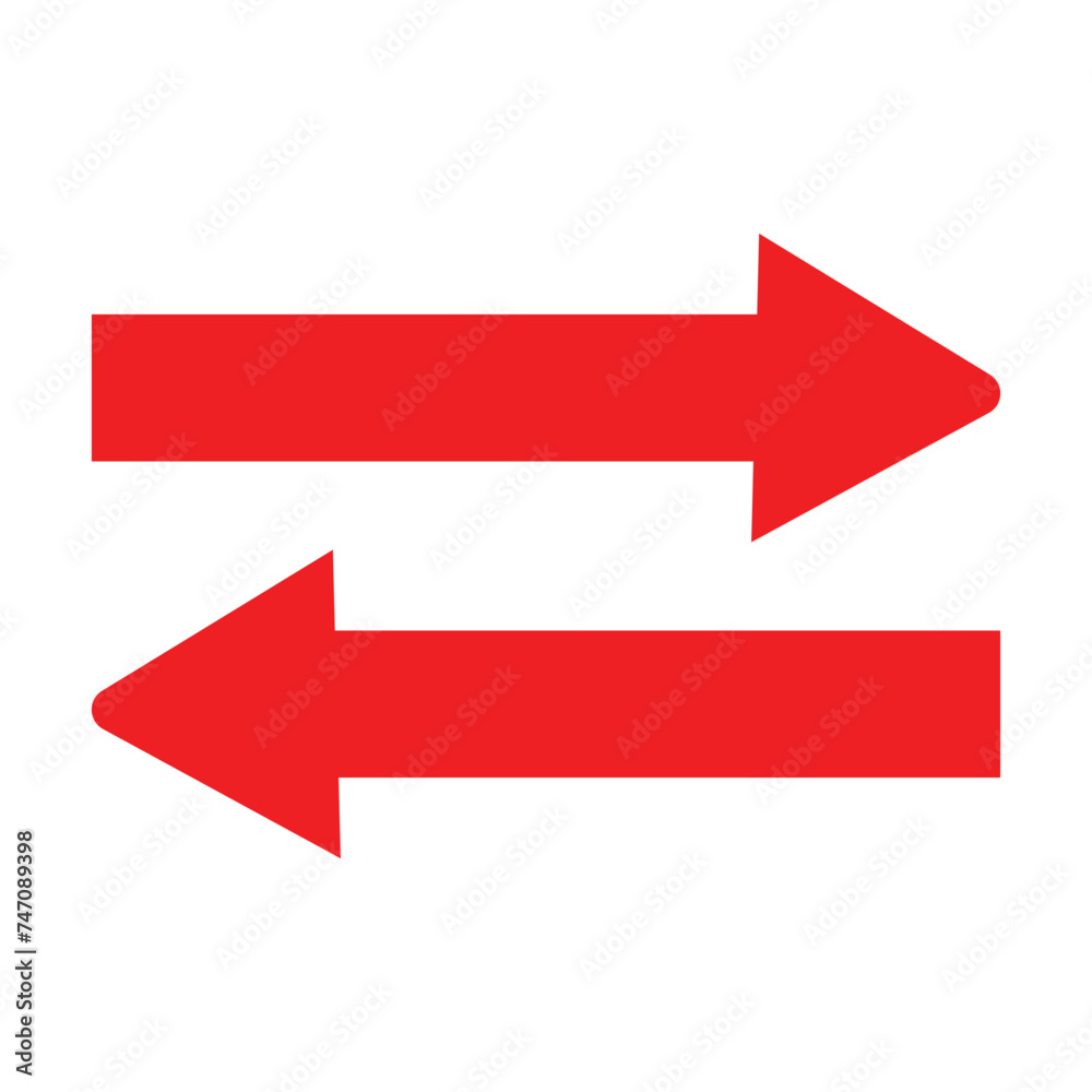 Red direction arrow on a transparent background eps 10. Red direction arrow on a transparent background eps 10.