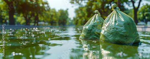 garbage in water