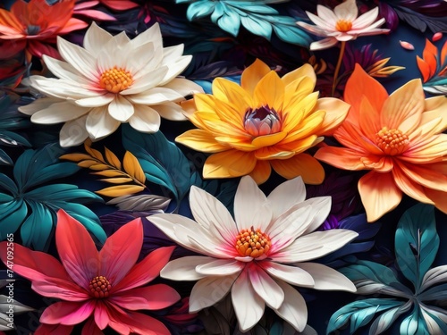 high quality colorful synthetic flower