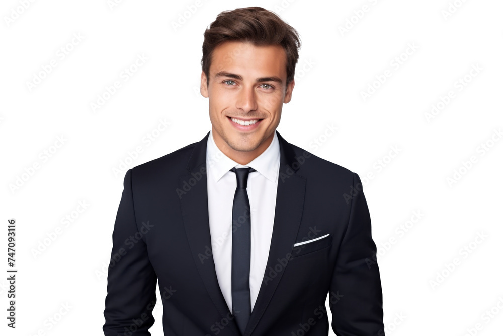 Studio portrait of handsome Caucasian Americana businessman wear formal suit and necktie with a beautiful smiling isolated on transparent png background, CEO manager with smart look. Studio portrait of handsome Caucasian Americana businessman wear formal suit and necktie with a beautiful smiling isolated on transparent png background, CEO manager with smart look.
