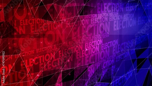 Election text abstract background for presidential campaign politics voting candidate news media graphic, typography, and debate