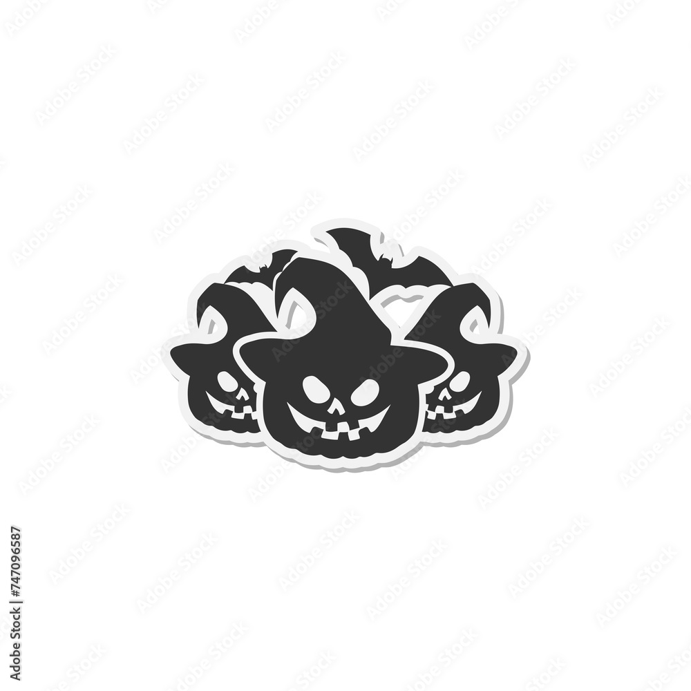 Fototapeta premium Halloween icon isolated on transparent background