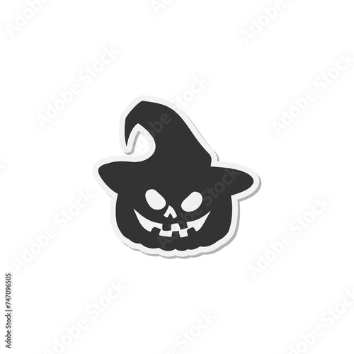 Halloween icon isolated on transparent background photo