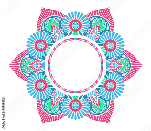 Mandala. Decorative round o...