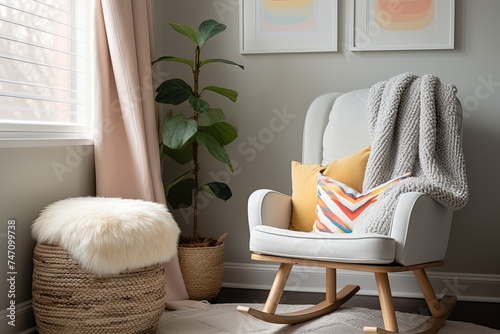 Boho-Chic Lounge Chair Reading Nook in Nursery Room - 7 Stylish Ideas