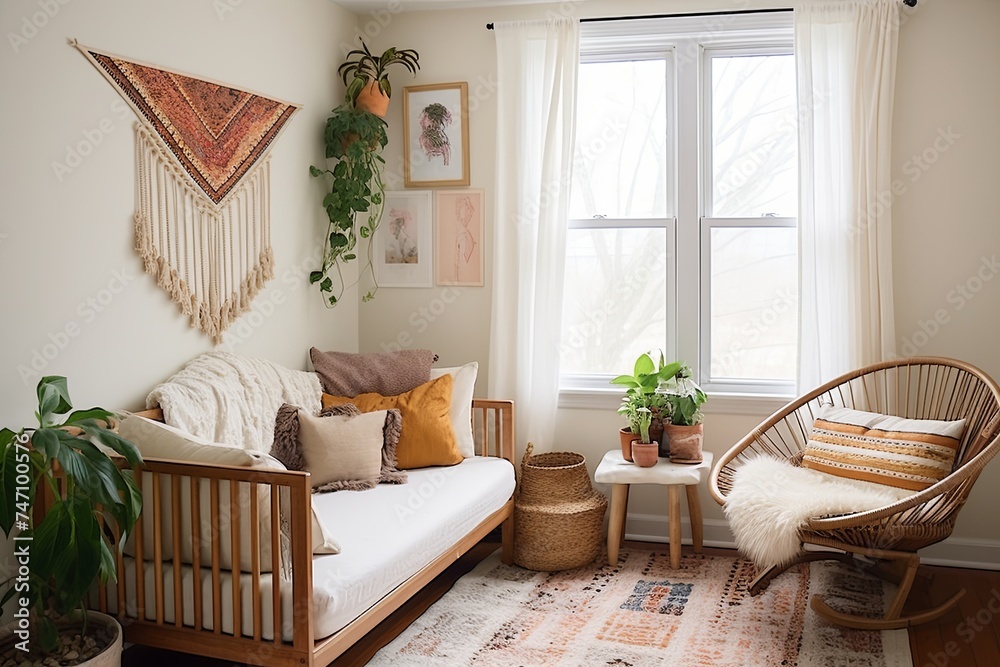 Boho Chic Nursery: Cozy Couch Corners - Roomy Ideas for a Boho Nursery