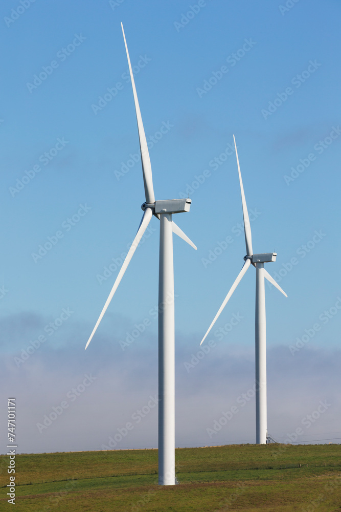 Wind turbine farm, UK.