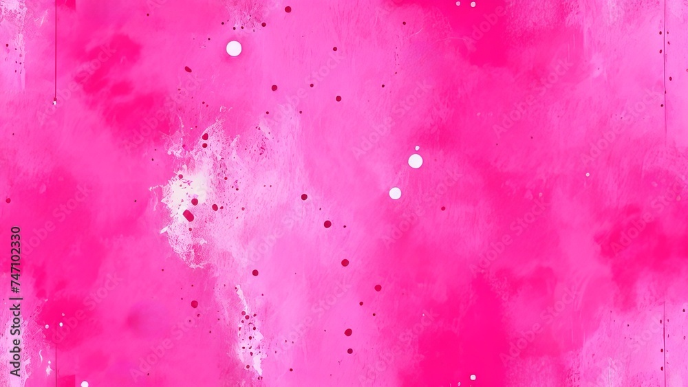 Abstract pink watercolor painted background. Texture paper.