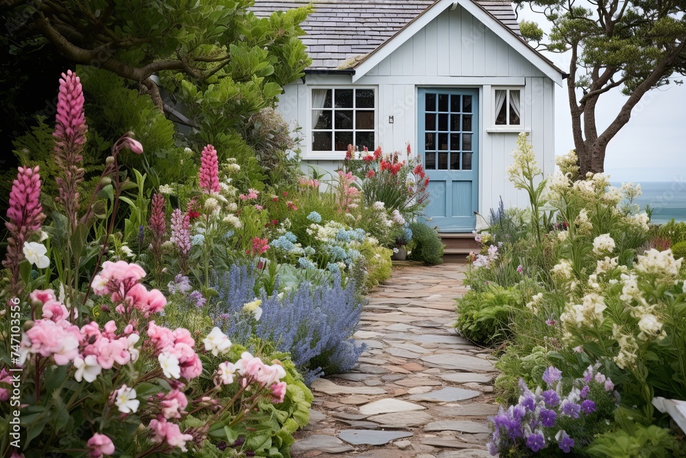 Coastal English Cottage Garden: Seaside Plants Inspiring a Relaxing Vibe