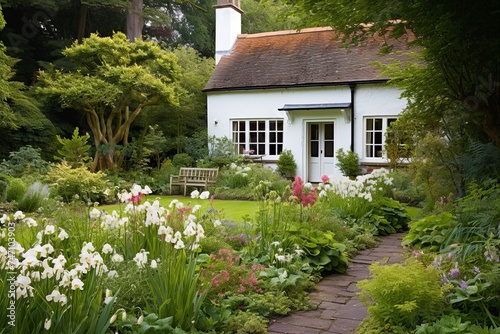 Minimalist English Cottage Garden Serenity: Captivating Inspiration for Serene Spots