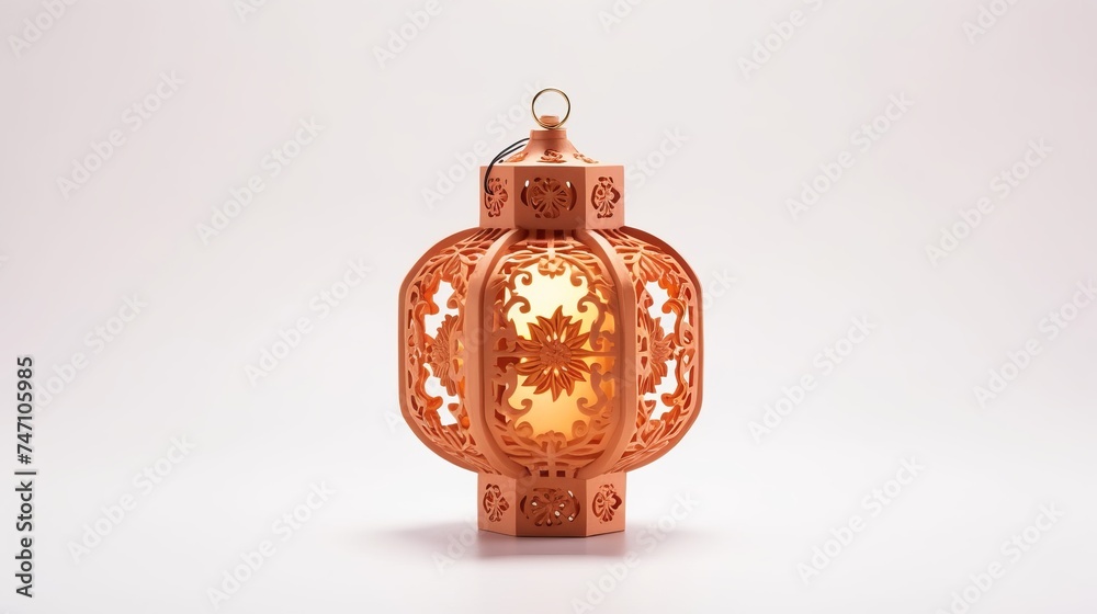 Oriental holidays decoration light lantern on white background Oriental holidays decoration light lantern on white background