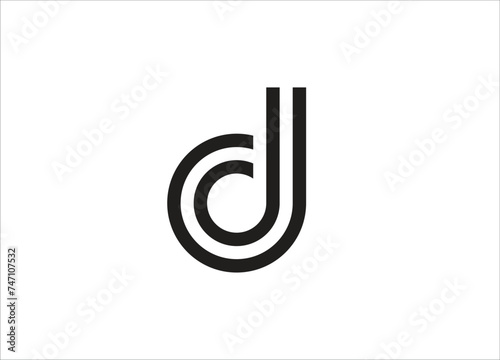 abstract D logo, lettermark D logo, text D logo, vector D lettermark logo, symbolic D logo, d symbol, letter logo, letter d logo, Premium logo, editable logo photo