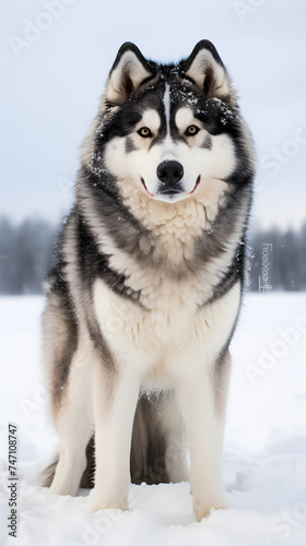Majestic Alaskan Malamute: Capturing the Grandeur of the Arctic Canine © Minerva