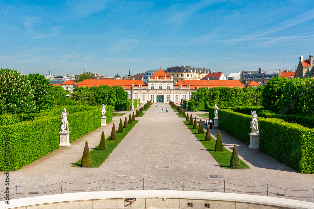 Lower Belvedere palace and gardens, Vienna, Austria