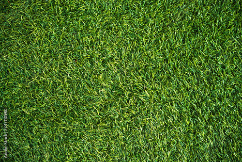 green  artificial turf  field look like grass © Jaow