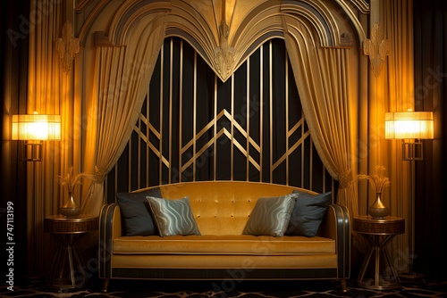 Golden Rod Art Deco Style: Sheer Curtain Bedroom Ideas