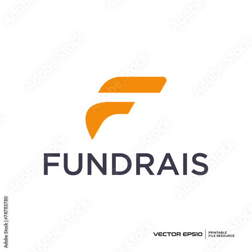 Letter F logo vector illustration