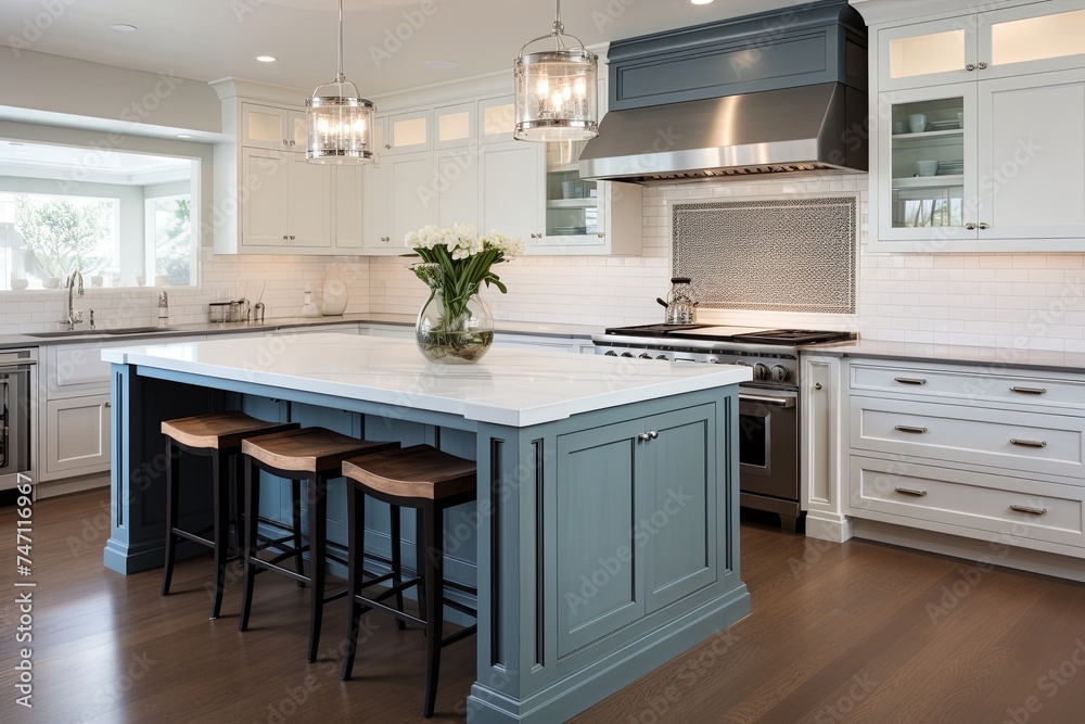Serene Ambiance: Ultimate Two-Tone Kitchen Cabinet Ideas for Dual Colors