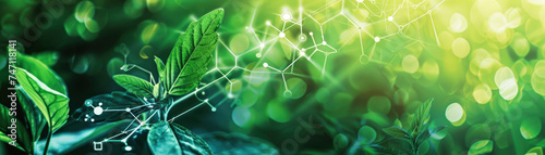 Nanomachines in agriculture, optimizing plant growth at the cellular level, technology meets nature photo