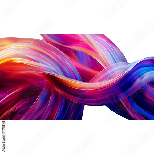 Colorful Twisted Ribbon Background