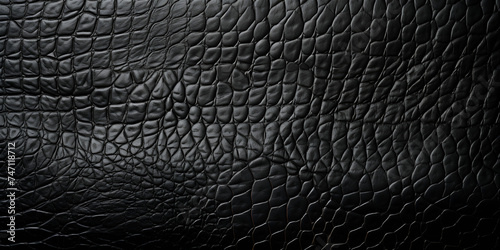 Sleek And Modern Texture Of Black Leather Or Plastic Surface Background