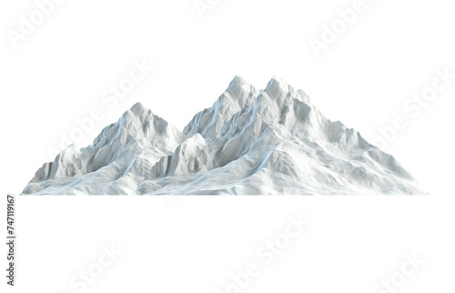 Snow mountain isolated transparency background. © moderngolf1984