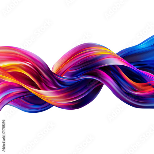 Colorful Twisted Ribbon Background