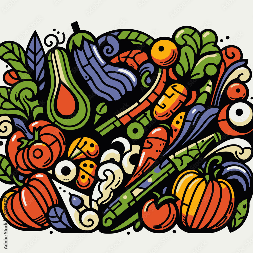 vegetables pattern