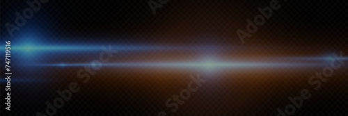 Digital lens flash with light flare. Vector EPS10