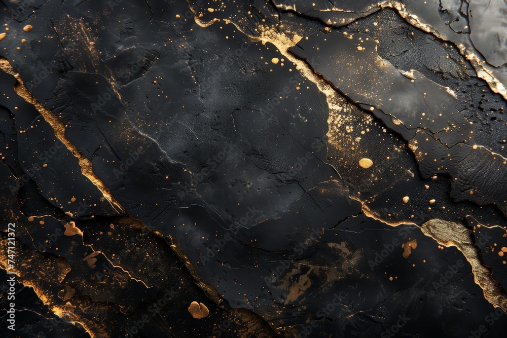 Golden details on dark grunge background. Shiny Golden Lines and cracks. Golden details on dark grunge background. Shiny Golden Lines and cracks.