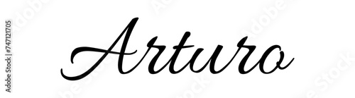 Arturo - black color - name written - ideal for websites,, presentations, greetings, banners, cards,, t-shirt, sweatshirt, prints, cricut, silhouette, sublimation 
