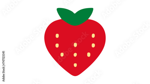 cartoon strawberry vector shape