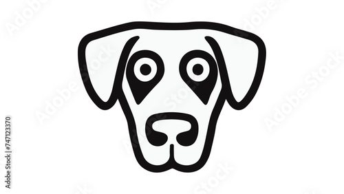 head shape of amazed dog