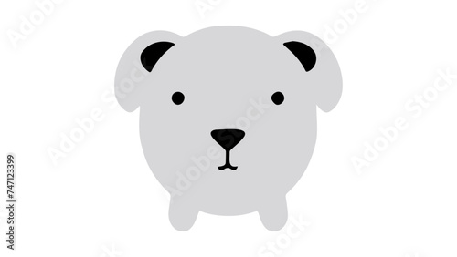 funny confused face illustration  cute confused elephant vector 
