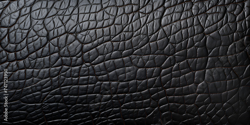 A black leather texture