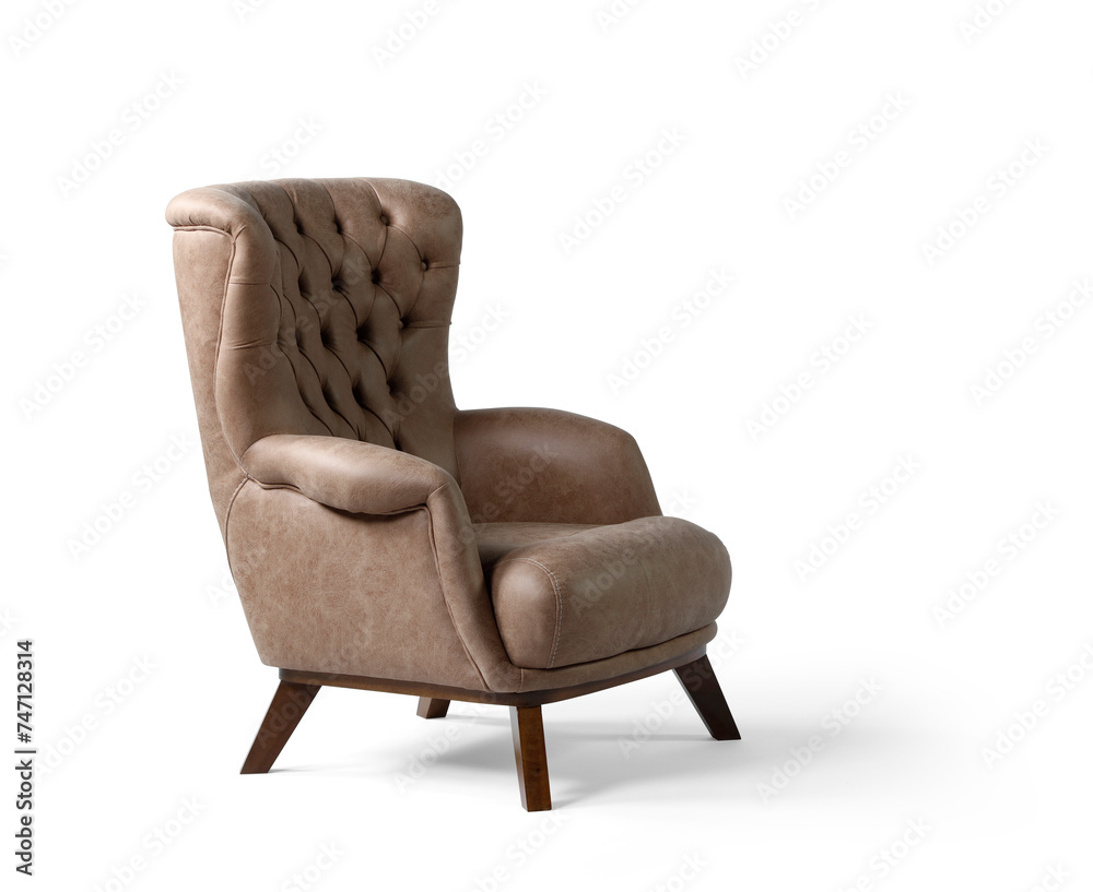 armchair isolated on white background . armchair isolated on white background .
