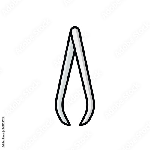 Tweezers icon vector stock illustration