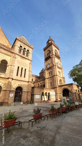 Bhuj, Gujarat India - Feb 19 2024: Prag Mahal or Parag Palace in Bhuj Gujrat.
