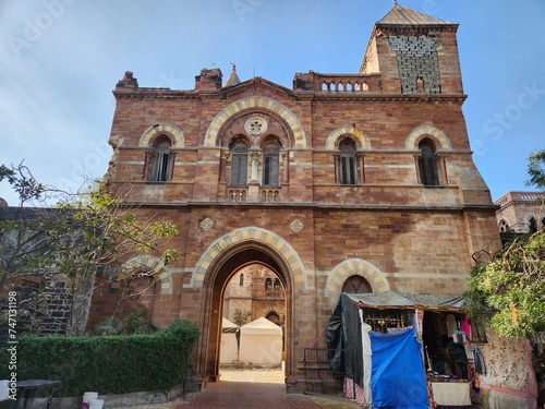 Bhuj, Gujarat India - Feb 19 2024: Aaina Mahal (Mirror Palace) in Bhuj Gujrat. photo