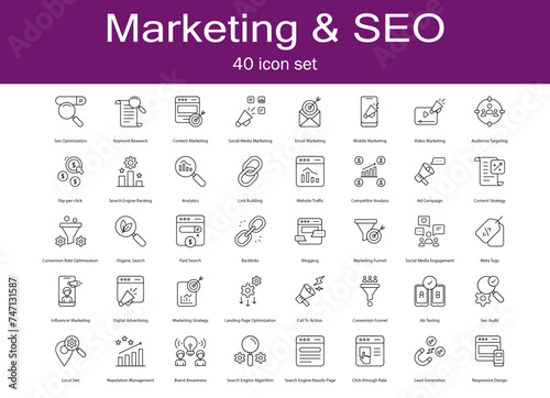 Marketing and SEO Icon Pack