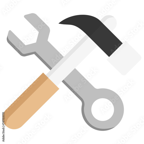 renovation multi color icon, use for modern concept, app, and web development	.
