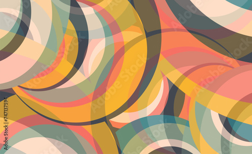 Colorful Dynamic swirl abstract background vector pattern - stock illustration