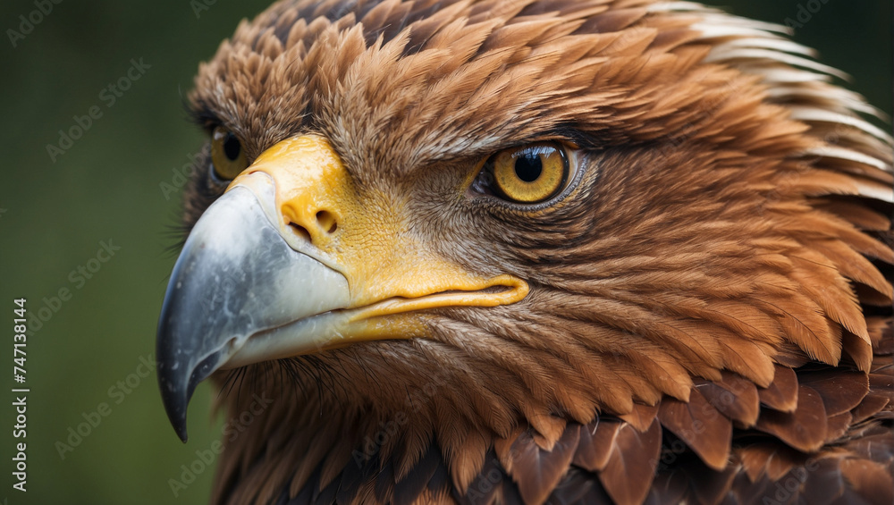 Naklejka premium eagle close-up, macro
