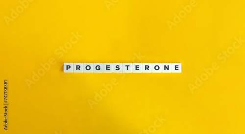 Progesterone Hormone. Menstrual Cycle, Pregnancy, and Embryogenesis. photo