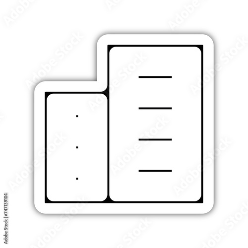 Icones symbole immeuble residence immeuble fin relief