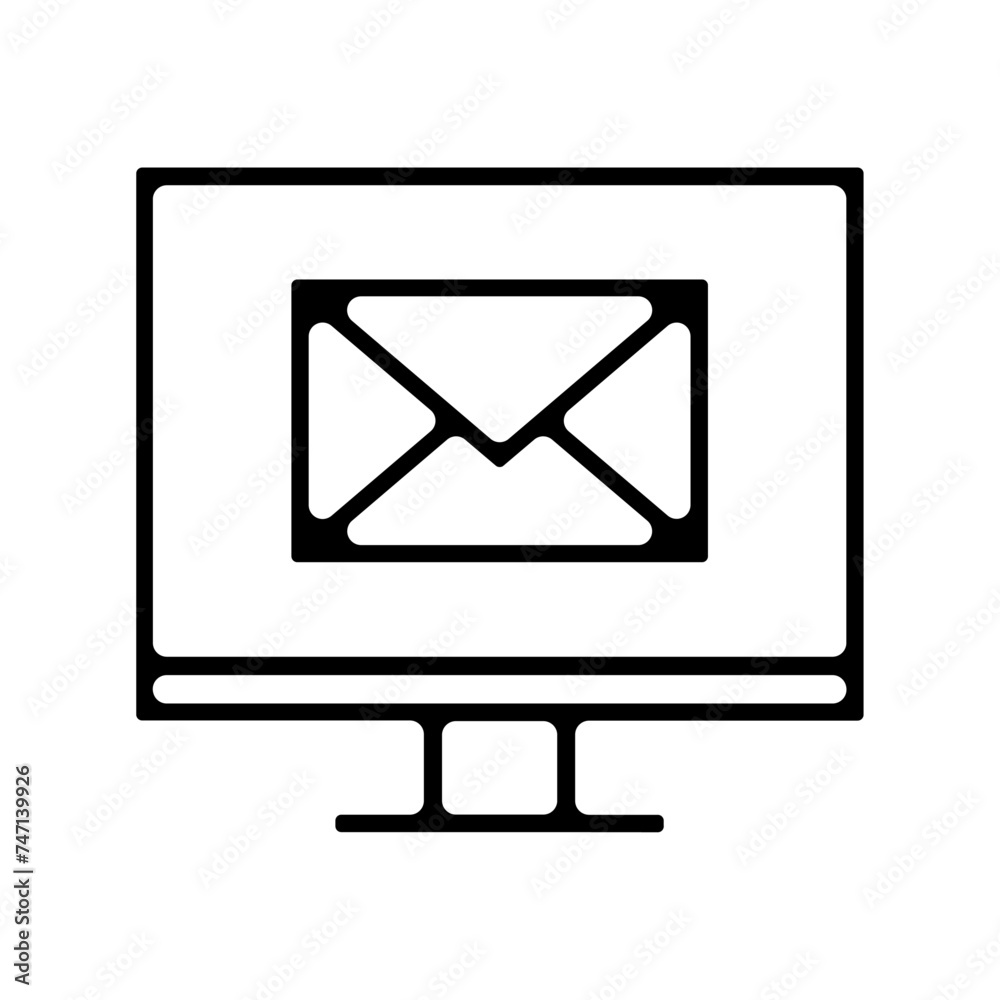 Icones symbole logo email ordinateur courrier gras Icones symbole logo email ordinateur courrier gras